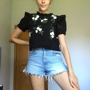 Zara Top Semi-Cropped